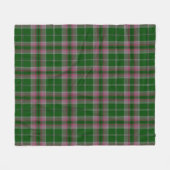 Graujagd Kariert Fleecedecke (Vorderseite (Horizontal))