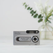 Graukamera-Visitenkarte Visitenkarte (Stehend Vorderseite)