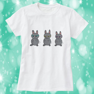 Graukaninchen mit Brillen T-Shirt