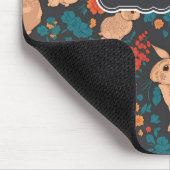 Graukaninchen Mosaik Personalisiertes Muster Mousepad (Ecke)