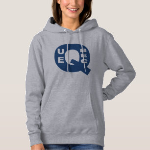 Graukapuzenpullover Frau DESIGN QUEBEC Hoodie