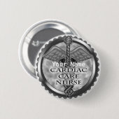 Graukardiale Pflegekrankheit Button (Vorne & Hinten)