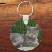 Graukat-Schlüsselanhänger Schlüsselanhänger (Vorderseite)