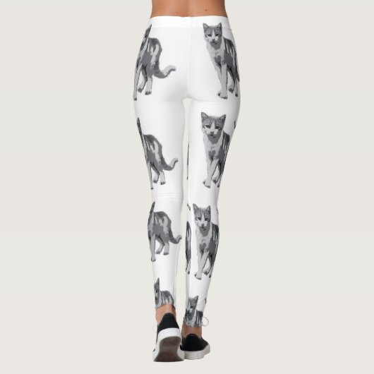 Graukätzchen Leggings (Rückseite)