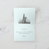 Graukätzchen Personalisierte Faltkarte (Innenseite)