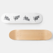 Graukätzchen Skateboard (Horizontal)