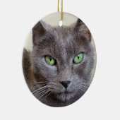 Graukatze Keramik Ornament (Rechts)