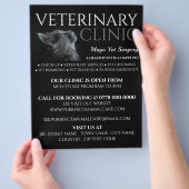 Graukatze, Tierarzt, Veterinärdienst Flyer (Hand)