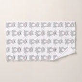 Graukatzendesign Badhandtuch Set (Handtuch)