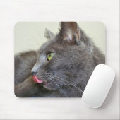 Graukatzenmousepad Mousepad (Mit Mouse)