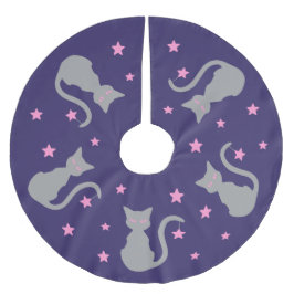 Graukatzenrock Polyester Weihnachtsbaumdecke