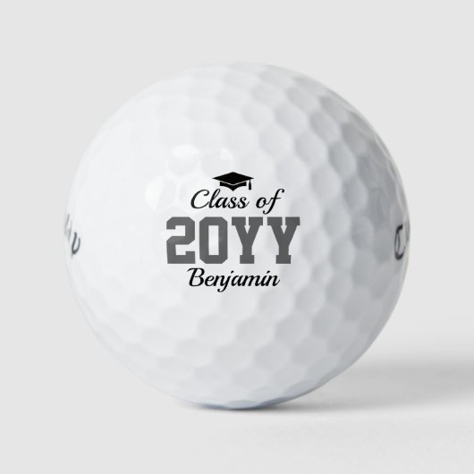 Grauklasse des Personalisierten Abschlusses 2025 Golfball (Vorderseite)