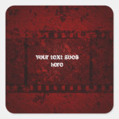 Graukleber Quadratischer Aufkleber (Vorderseite)