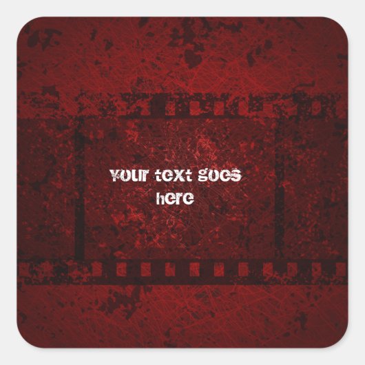 Graukleber Quadratischer Aufkleber (Vorderseite)