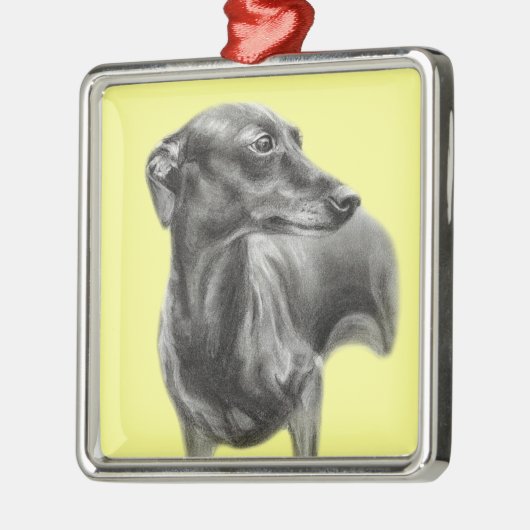 Graukohle zeichnend silbernes ornament (Links)