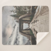 GRAUKONKRETE ARCHENBRÜCKE NEBEN LEAFLESS BAUM SHERPADECKE (Vorderseite (Horizontal))