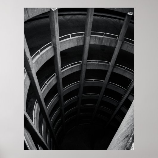 GRAUKONKRETE SPALTEN POSTER (Vorne)