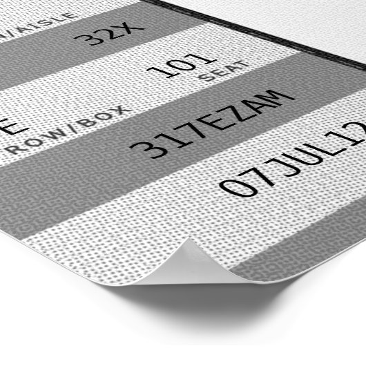 Graukonzert Poster (Ecke)