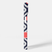 Graukoralle und marokkanisches Monogramm Case-Mate iPhone Hülle (Rückseite / Rechts)