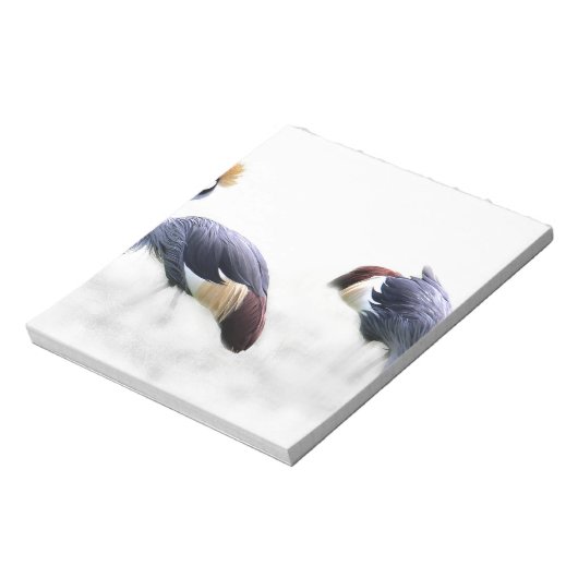 Graukranich Notizblock (Rotiert)