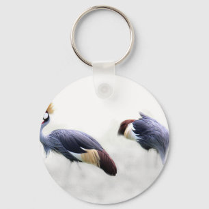 Graukranich Schlüsselanhänger