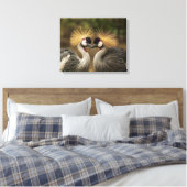 Graukraniches Vogelpaar Leinwanddruck (Insitu (Schlafzimmer))