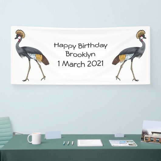 Graukranichkraniche Cartoon Banner (Messe)