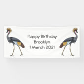 Graukranichkraniche Cartoon Banner (Horizontal)