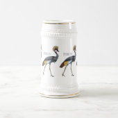 Graukranichkraniche Cartoon Bierglas (Mittel)