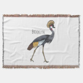 Graukranichkraniche Cartoon Decke (Vorderseite)