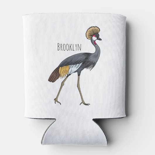 Graukranichkraniche Cartoon Dosenkühler (Rückseite)