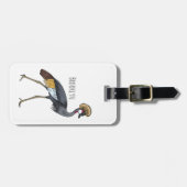 Graukranichkraniche Cartoon Gepäckanhänger (Vorderseite horizontal)