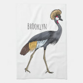 Graukranichkraniche Cartoon Geschirrtuch (Vertikal)