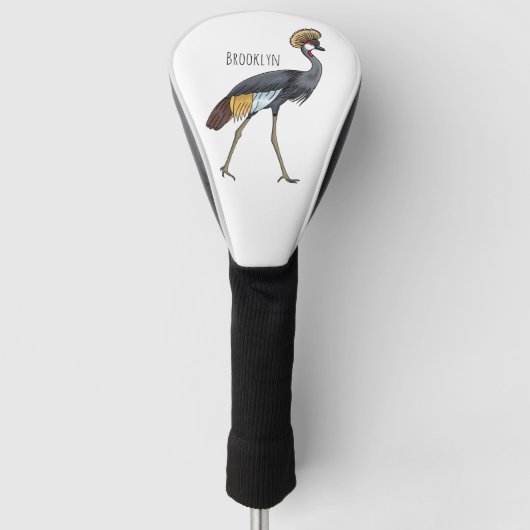 Graukranichkraniche Cartoon Golf Headcover (Vorderseite)
