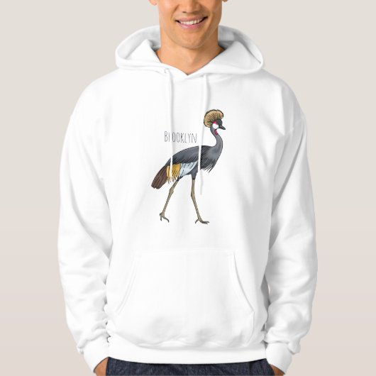 Graukranichkraniche Cartoon Hoodie (Vorderseite)