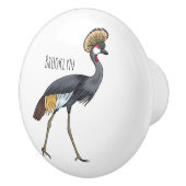 Graukranichkraniche Cartoon Keramikknauf (Rechts)