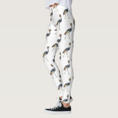 Graukranichkraniche Cartoon Leggings (Links)