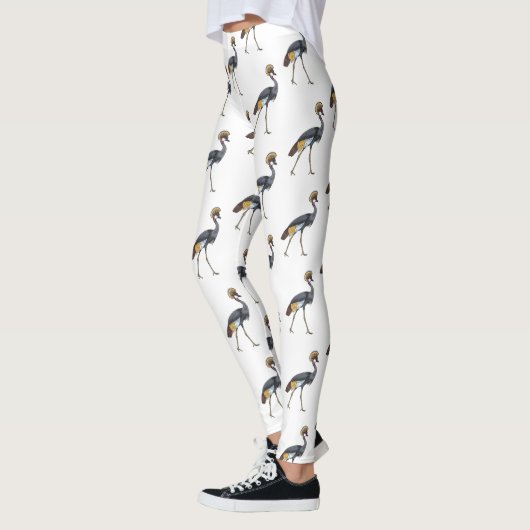 Graukranichkraniche Cartoon Leggings (Links)