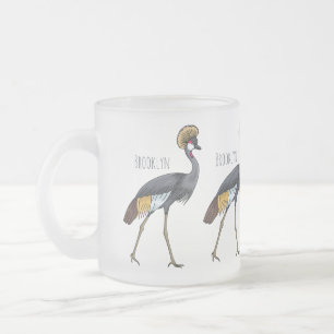 Graukranichkraniche Cartoon Mattglastasse