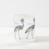 Graukranichkraniche Cartoon Mattglastasse (Mittel)