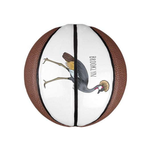 Graukranichkraniche Cartoon Mini Basketball (Vertikal)