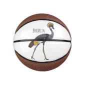 Graukranichkraniche Cartoon Mini Basketball (Vorderseite)