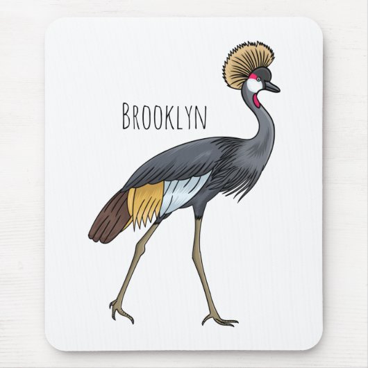 Graukranichkraniche Cartoon Mousepad (Vorne)