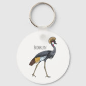 Graukranichkraniche Cartoon Schlüsselanhänger (Vorderseite)
