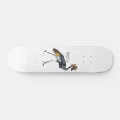 Graukranichkraniche Cartoon Skateboard (Horizontal)