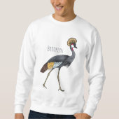 Graukranichkraniche Cartoon Sweatshirt (Vorderseite)