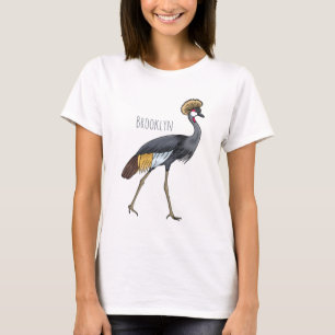 Graukranichkraniche Cartoon T-Shirt