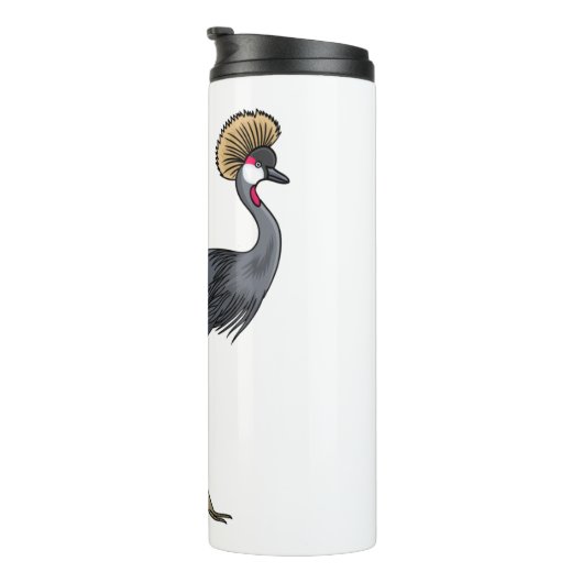 Graukranichkraniche Cartoon Thermosbecher (Nach rechts gedreht)