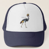 Graukranichkraniche Cartoon Truckerkappe (Vorderseite)
