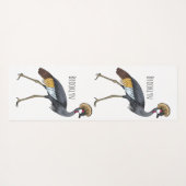 Graukranichkraniche Cartoon Yogamatte (Rückseite (Horizontal))